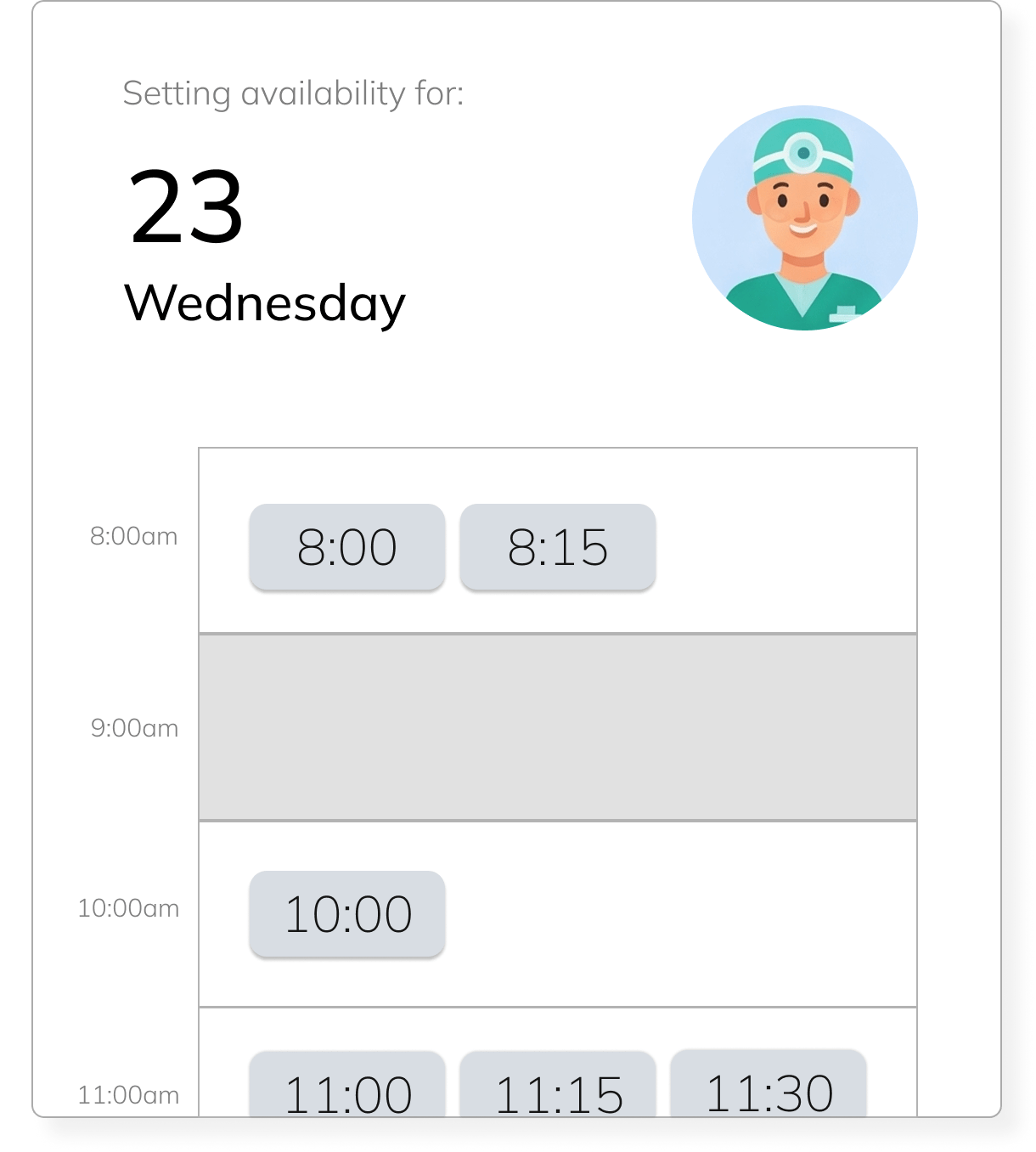Graphic of an expert's calendar