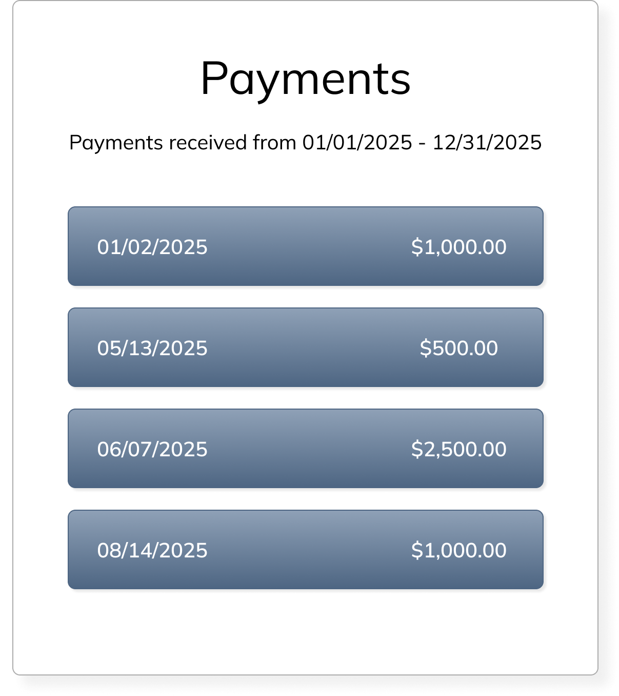 Graphic of a total of $500 due with two button options: 'Pay Now' and 'Payment Plans'