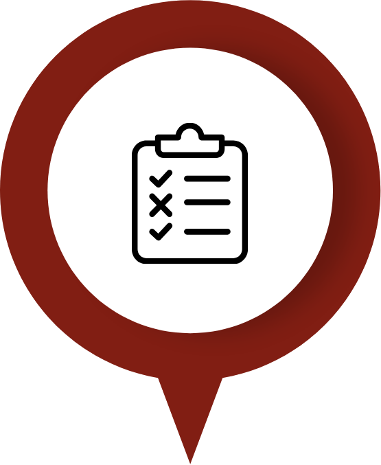 Clipboard icon in a popup bubble